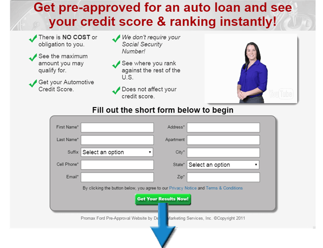 Instant auto credit app