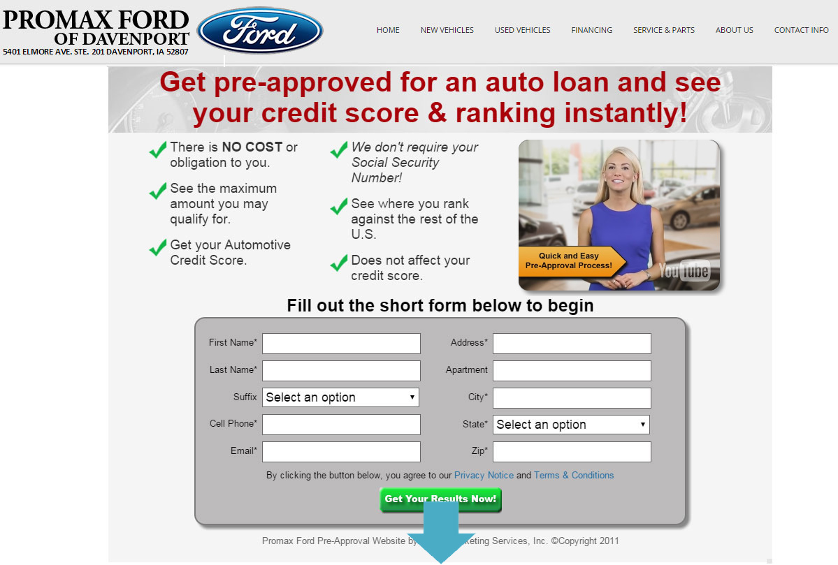 Instant auto credit app